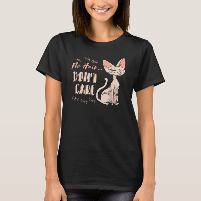 Chat Sphynx Pas De Cheveux... T-shirt cadeau pour  (Devant)