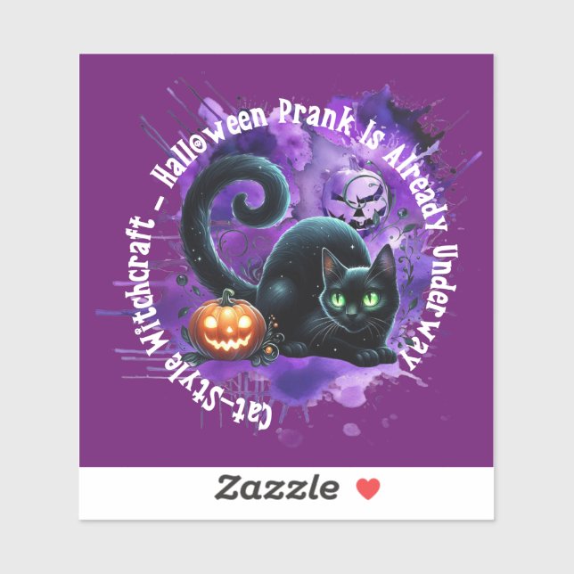 Chat Stickers Halloween (Feuille)
