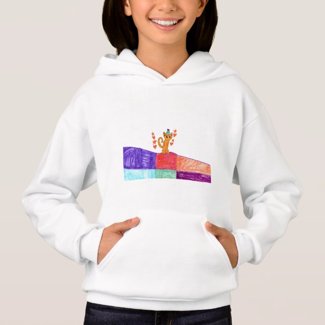 Chat sur le sweat-shirt de la piste de danse (Devant)