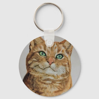 Chat tigré sur porte-clés