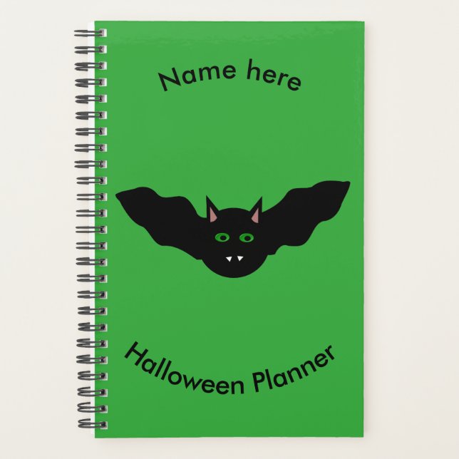 Chat Vampire face chauve Halloween planificateur p (Devant)