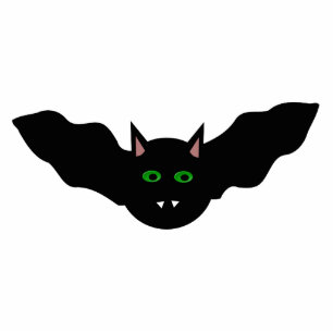 Chat Vampire Faced Bat Halloween Photo Sculpture
