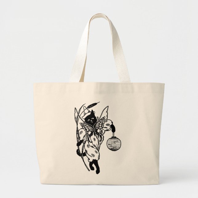 Chat victorien Halloween Kitty en Sac fourre-tout  (Devant)