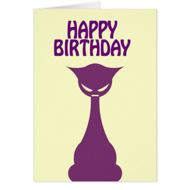 Chat violet haute (Devant)