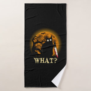 Chat W Meurtre Chat Avec Couteau Halloween