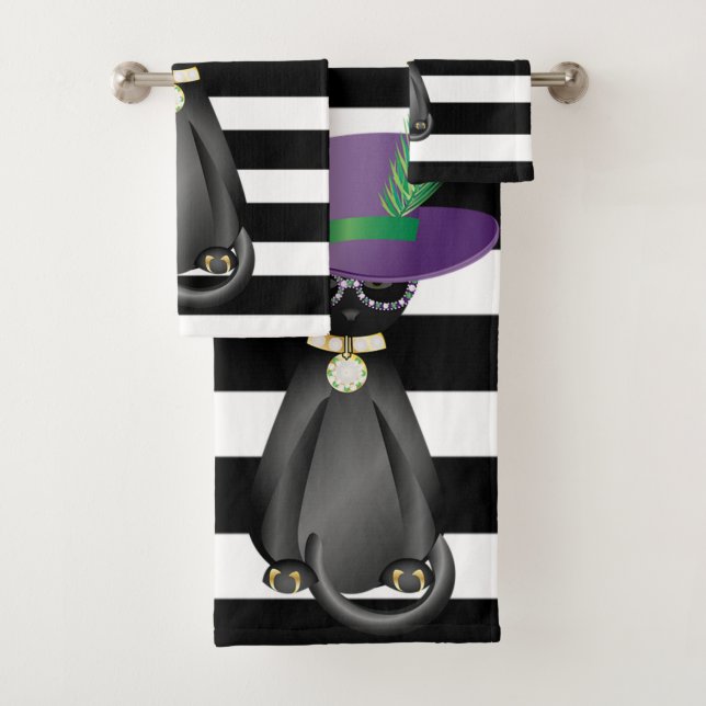 Chat Whimsical Adorable, Rayures (En situation)