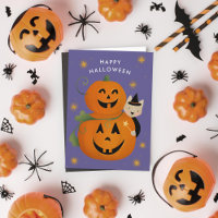 Chat Witch Jack-o'-lantern Coupe Enfants Halloween