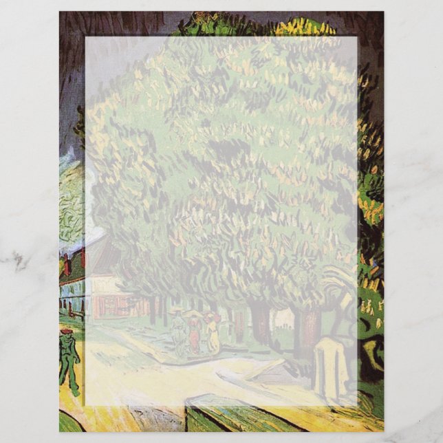 Châtaigniers en fleurs, Vincent van Gogh. (Devant)