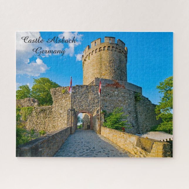 Château Alsbach Allemagne. Puzzle (Horizontal)