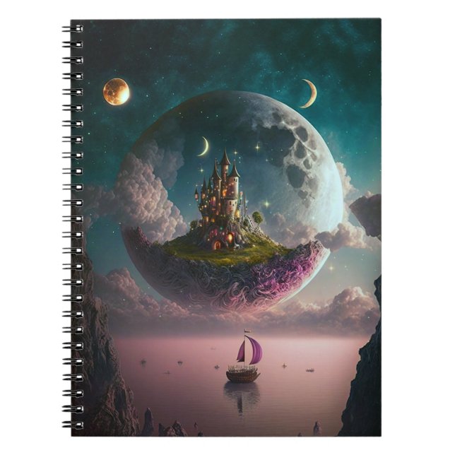 Château Dans Le Carnet D'Art De L'Imaginaire Lune (Devant)