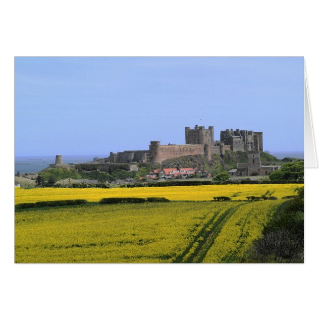 Château de Bamburgh - le Northumberland avec le (Devant horizontal)