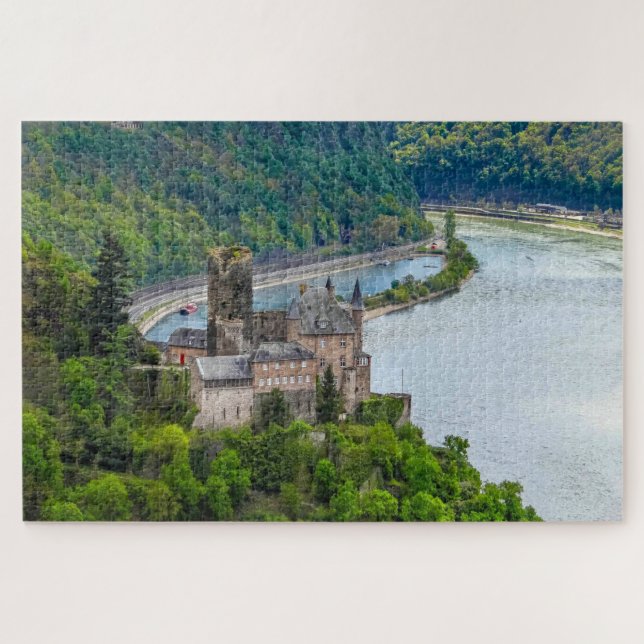 Château de Burg Katz. Jigsaw Puzzle (Horizontal)