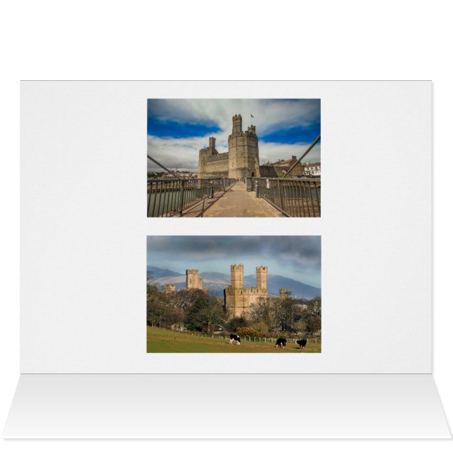 Château de Caernarfon au Pays de Galles. (Intérieur Horizontal (Haut))