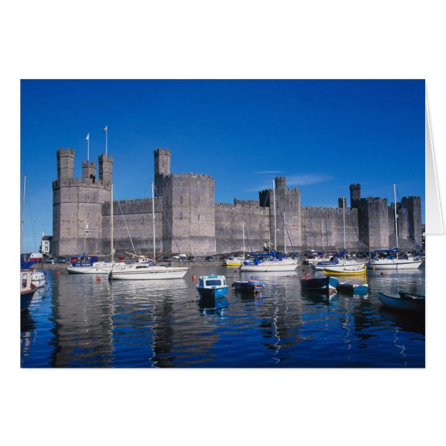 Château de Caernarfon, Gwynedd, Pays de Galles (Devant horizontal)