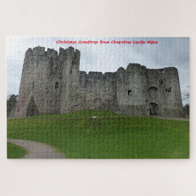 Château de Chepstow au Pays de Galles Puzzle (Horizontal)