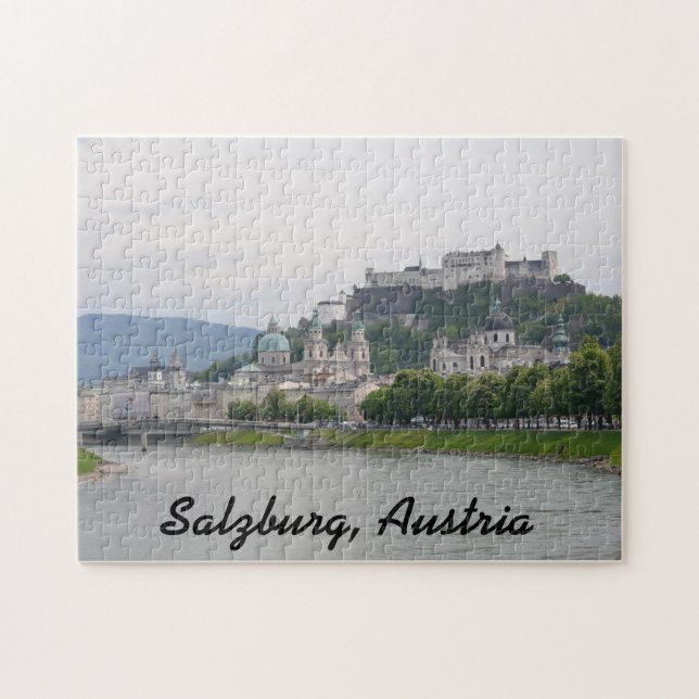 Château de Hohensalzburg, puzzle de Salzbourg, (Horizontal)