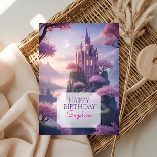 Château de la Princesse Enchantée Carte d'annivers