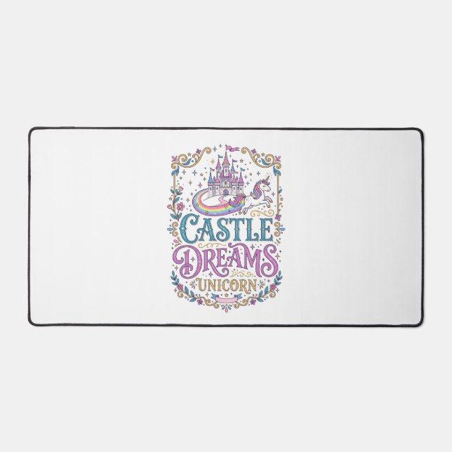 Château de licorne Rêves Licorne Fond blanc Pri (Recto)