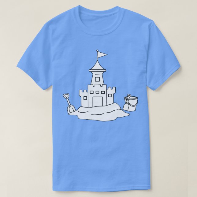 Château de sable TShirt (Design devant)