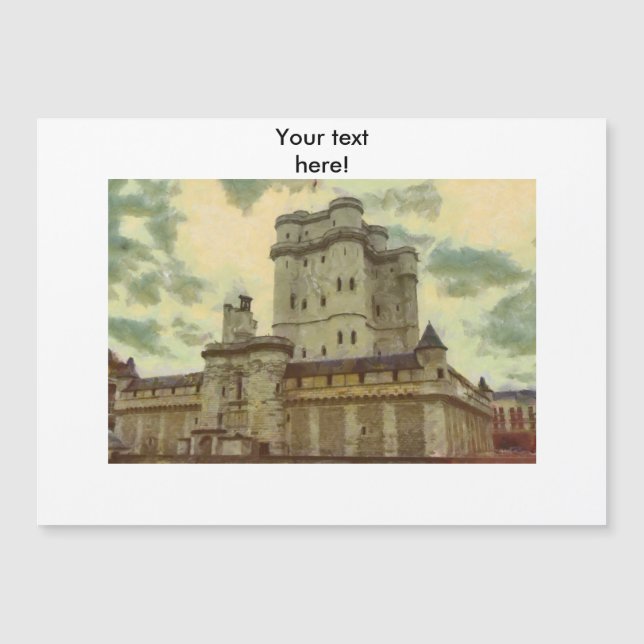 Château de Vincennes, peinture de Paris (Devant)