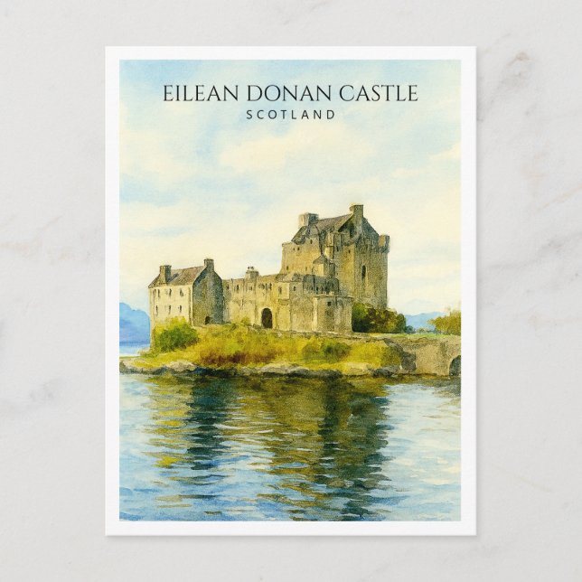 Château d'Eilean Donan Art de carte postale de voy (Devant)