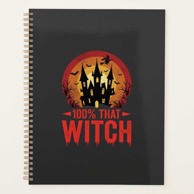 Château d'Halloween de cette sorcière à 100% (Devant)