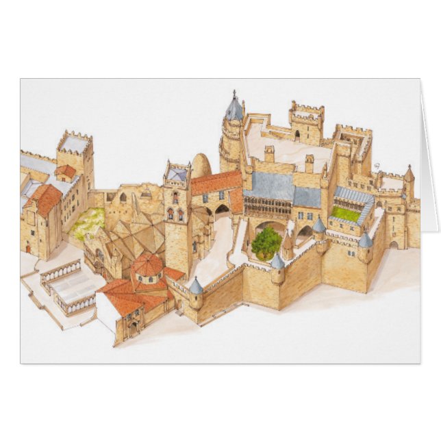 Château d'Olite. Navarra Espagne (Devant horizontal)