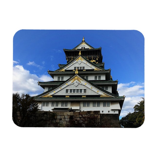 Château d'Osaka, Japon Magnet #1 (Horizontal)