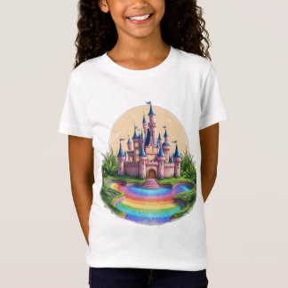 Château enchanté avec T-shirt Rainbow Moat