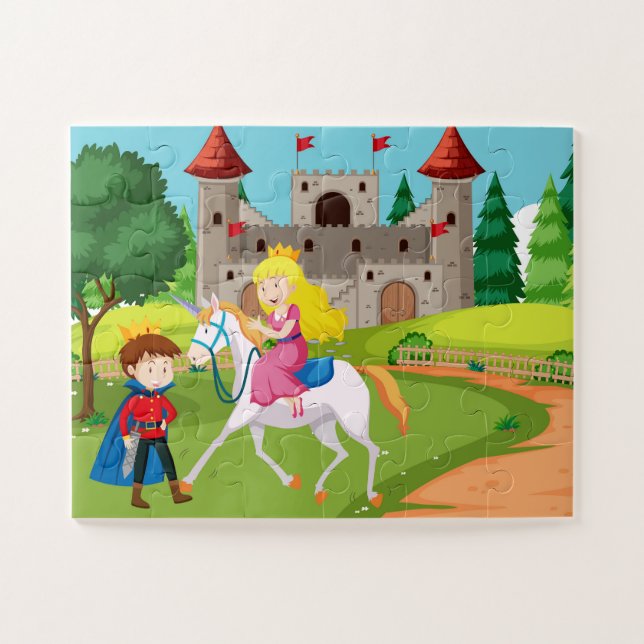 Château enchanté Aventure Enfants Puzzle Puzzle (Horizontal)