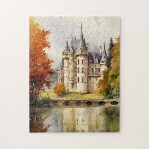 Château Français Château d'Aquarelle Puzzle