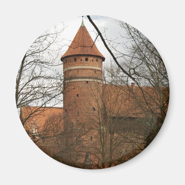 Château gothique médiéval d'Olsztyn - aimant (Devant)