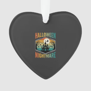 Château Hanté Cauchemar D'Halloween Vecteur Rétro