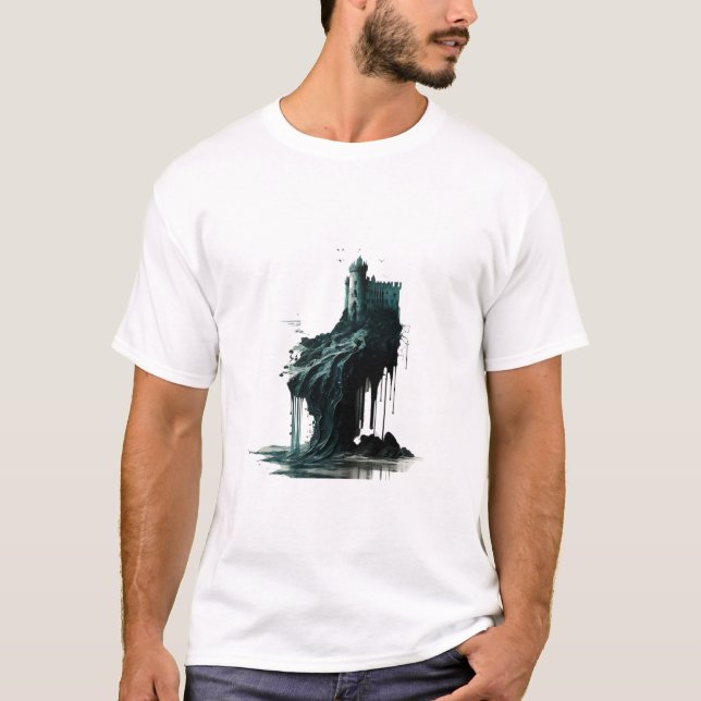 Château Majestueux : T-Shirt Château Médiéval (Devant)