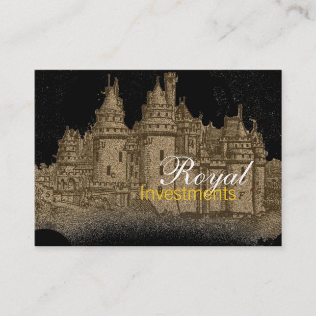 Château royal Carte de visite français (Devant)