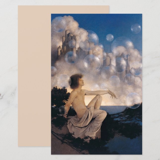 Châteaux en Espagne de Maxfield Parrish 1904 Fanta (Devant / Derrière)