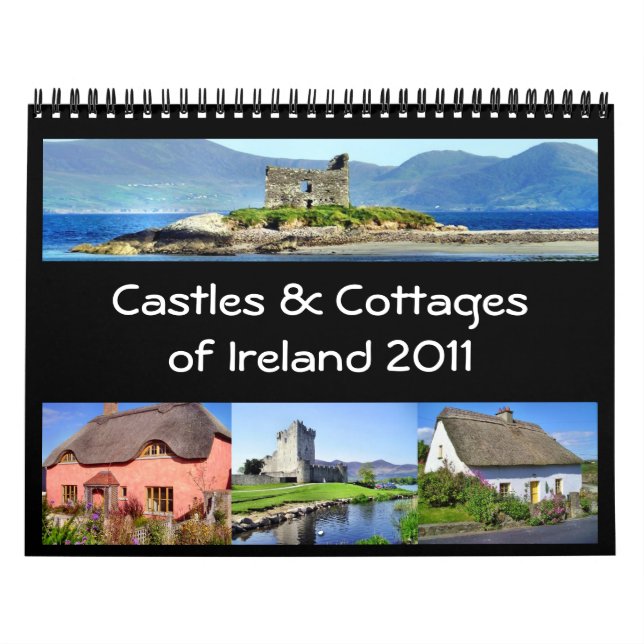 Châteaux et cottages de calendrier de l'Irlande (Protection)