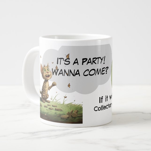 ChatErpillar | C'est une fête ! Mug spécialité C.  (Devant gauche)