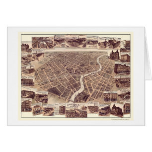 Chatham, DESSUS, carte panoramique du Canada -