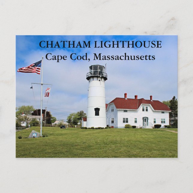 Chatham Phare, Massachusetts Carte Postale (Devant)