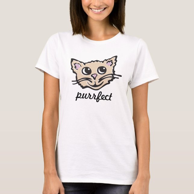 Chaton mignon / T-shirt graphique transparent visa (Devant)