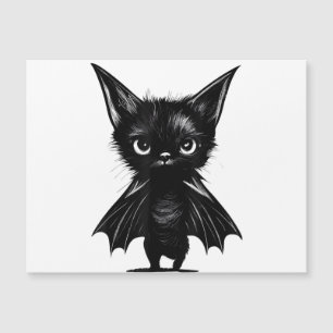 Chaton noir grincheux d'Halloween en costume de ch