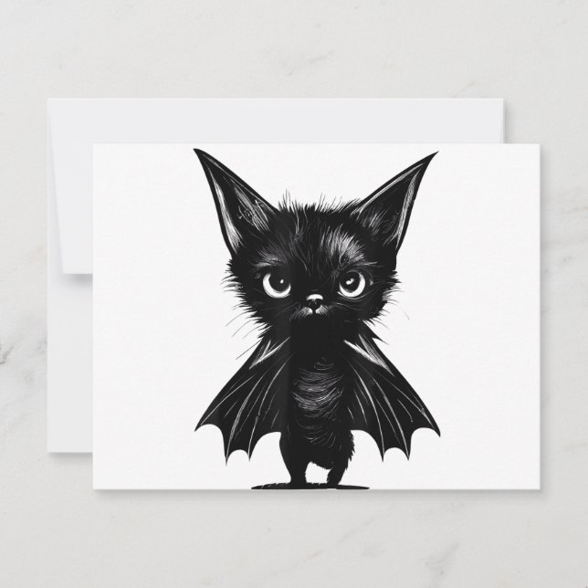 Chaton Noir Grumpy Halloween En Costume De Chat (Devant)