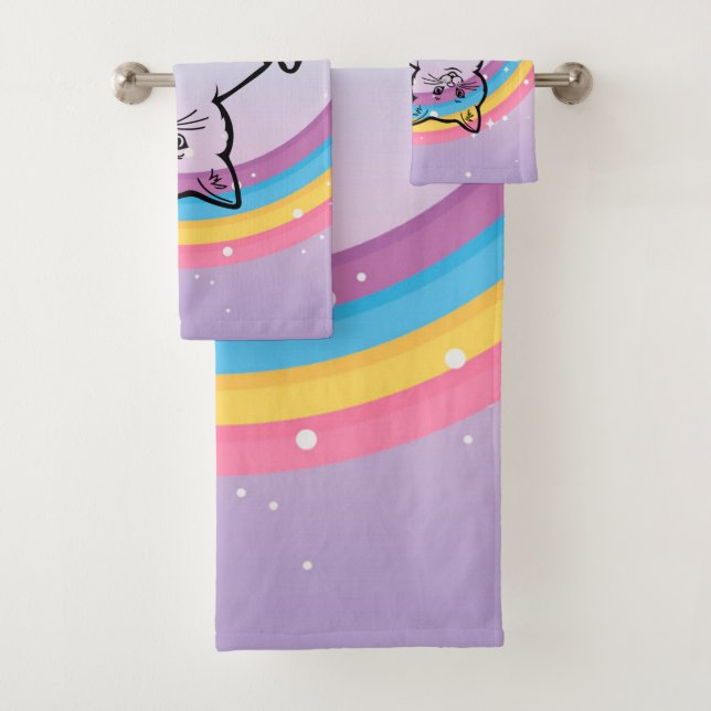 chaton sous l'arc-en-ciel (En situation)