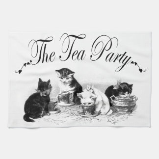chatons chatons thé cuisine serviette