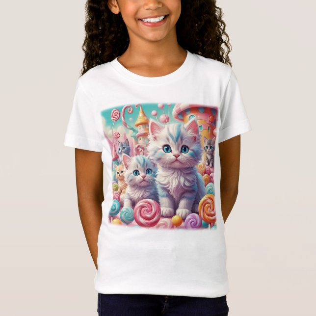 Chatons en T-shirt de la Terre de Candy (Devant)