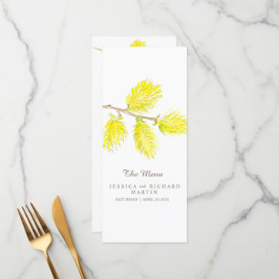 Chatons jaunes - menu mariage