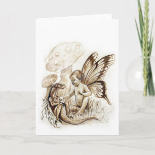 Chatouillez la carte de voeux d'art d'imaginaire