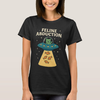 Chats Aliens - Feline Amusante T-shirt d'enlèvemen