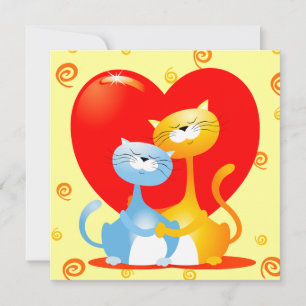 Chats amoureux, invitation